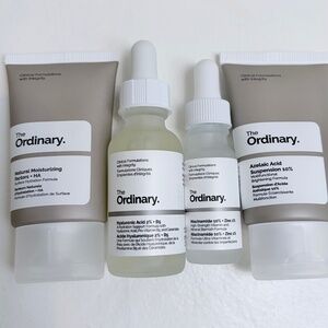 The Ordinary Skincare Bundle | Hyaluronic Acid, Azelaic Acid, Moisturizer | NWOT